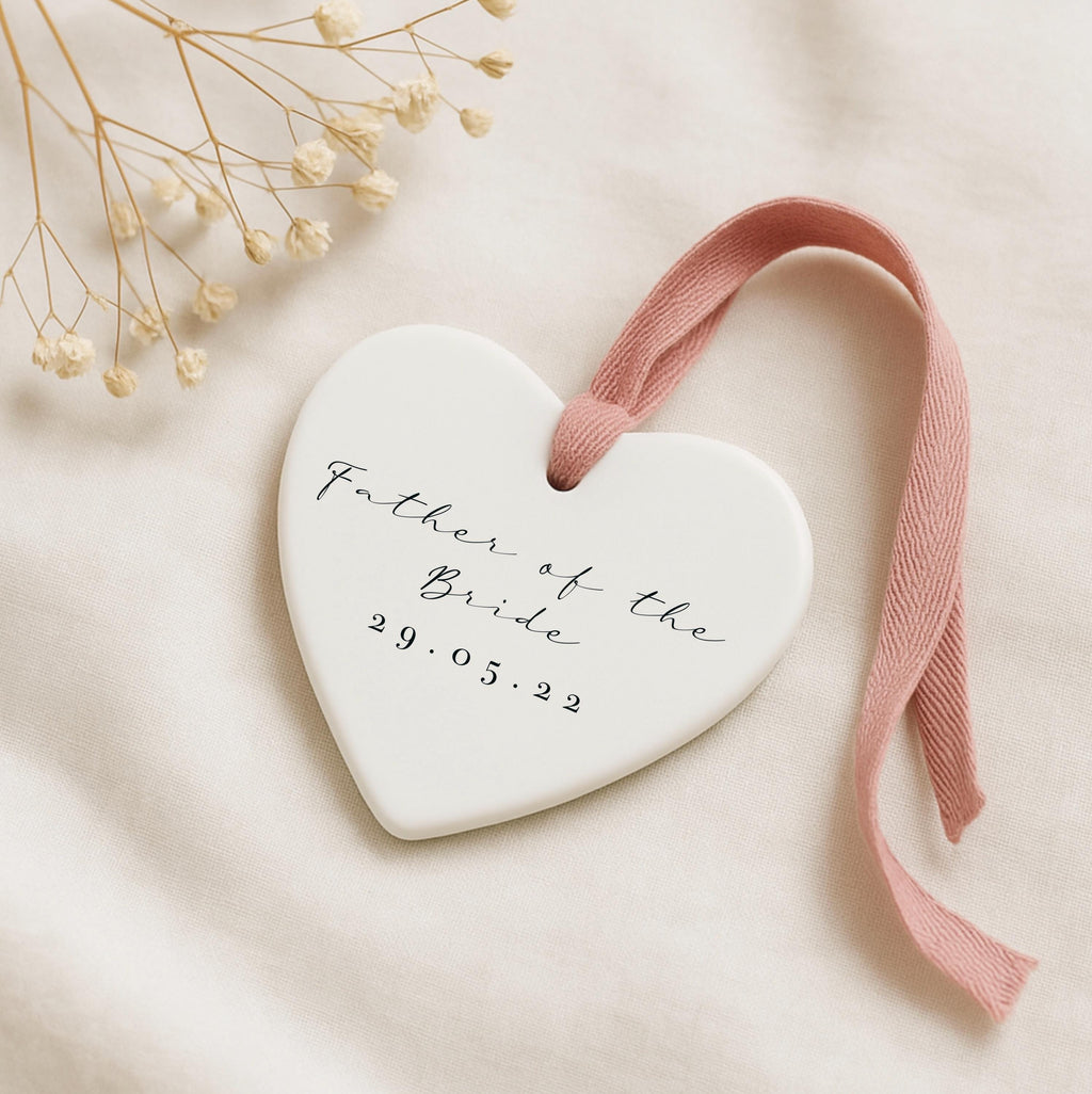 Personalised Father of the Groom Ornament – Wedding Keepsake