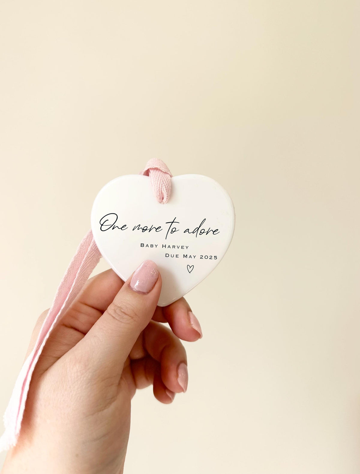 Personalised Baby Announcement Ornament – Ceramic Keepsake