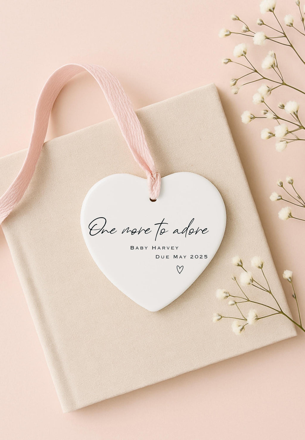 Personalised Baby Announcement Ornament – Ceramic Keepsake