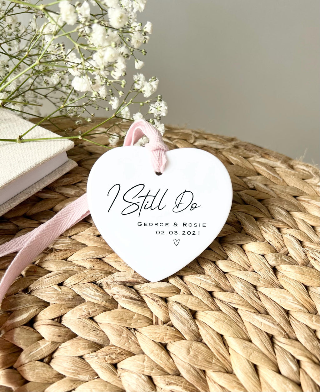 Personalised "I Still Do" Vow Renewal Anniversary Ornament