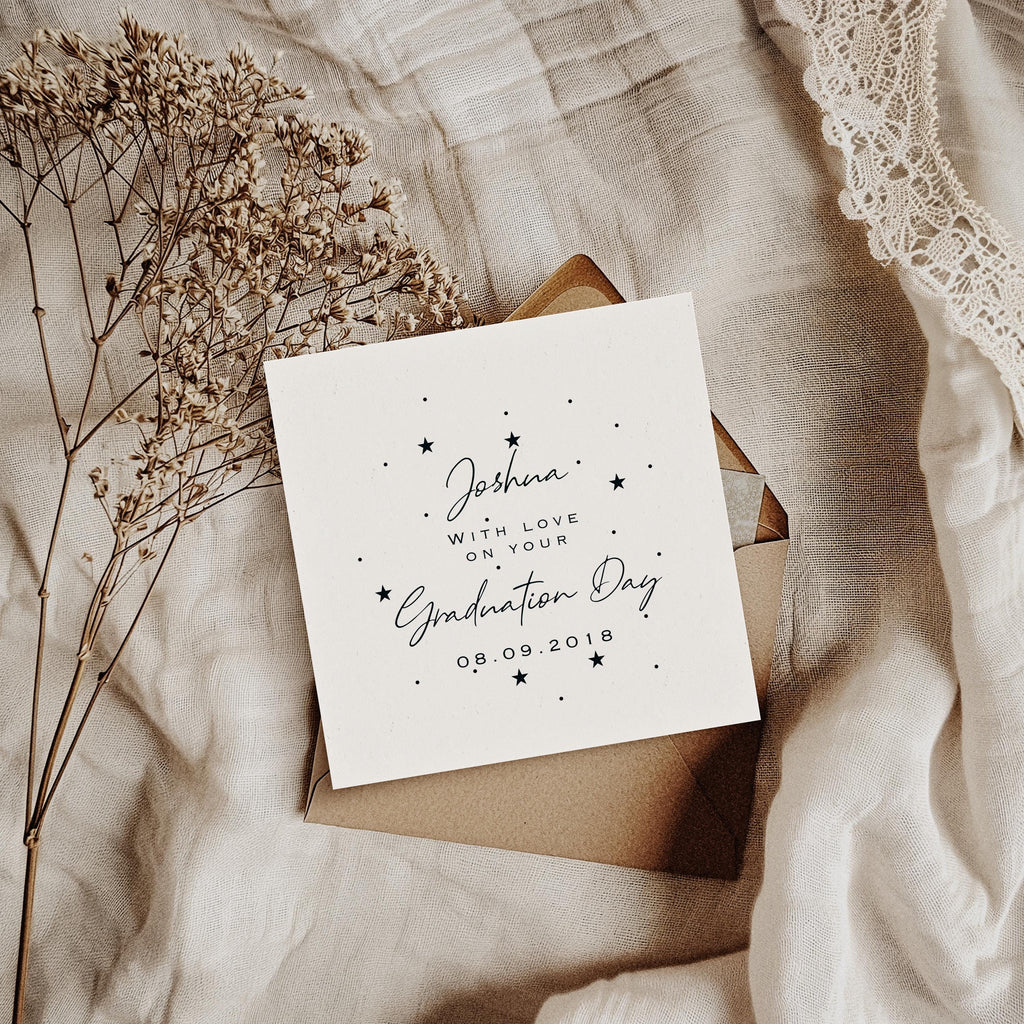 Personalised Graduation Card – Elegant Keepsake