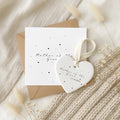 Mother of the Groom Gift Set – Personalised Card & Ceramic Heart Keepsake