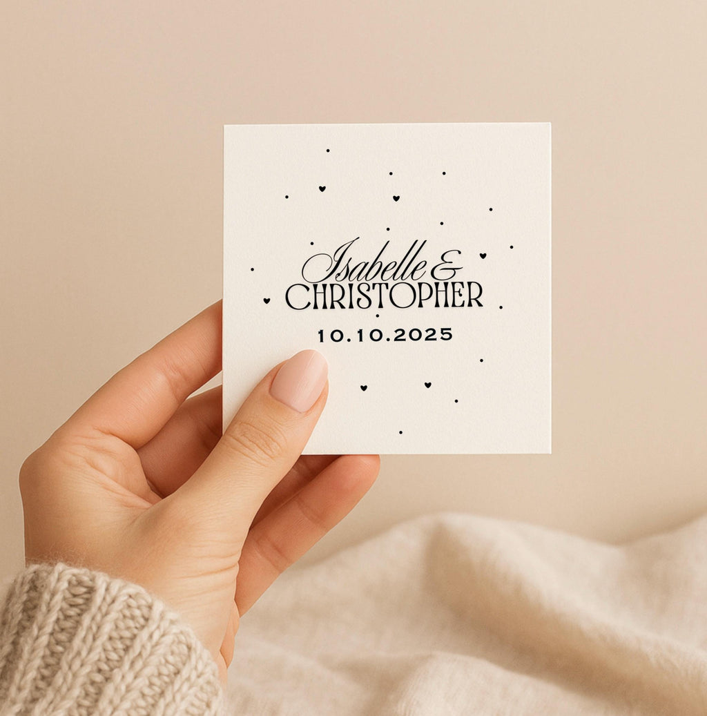 Personalised Wedding Date Card – Keepsake Gift