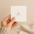 Adore You Watercolour Heart Card