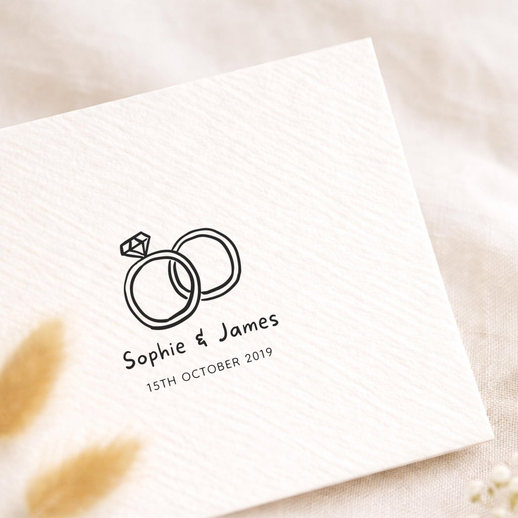 Personalised Engagement Card – Custom Names & Date