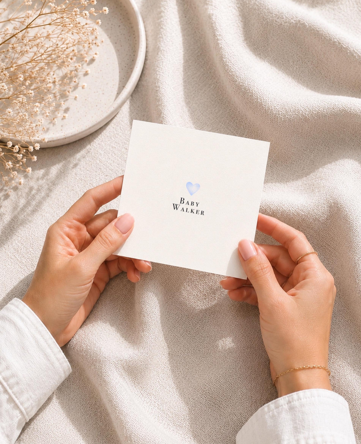 Personalised New Baby Card – Baby Name Keepsake Card