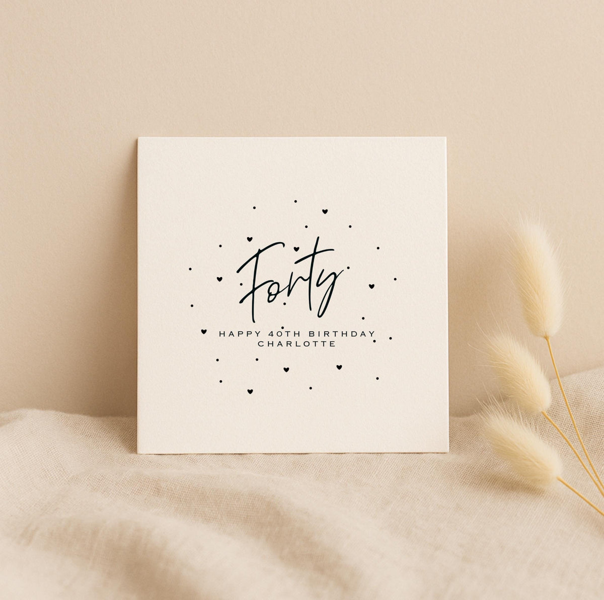 Personalised 40th Birthday Card