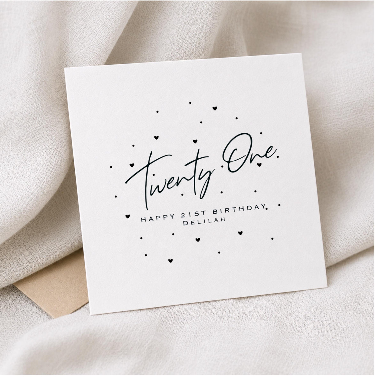 Personalised 21st Birthday Card