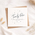 Personalised 21st Birthday Card