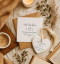 First Christmas New Home Gift Set – Personalised Ceramic Star Bauble & Card