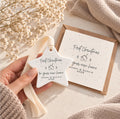 First Christmas in New Home gift set with personalised ceramic star bauble and card