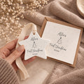Baby's First Christmas Gift Set – Personalised Ceramic Star Bauble & Card