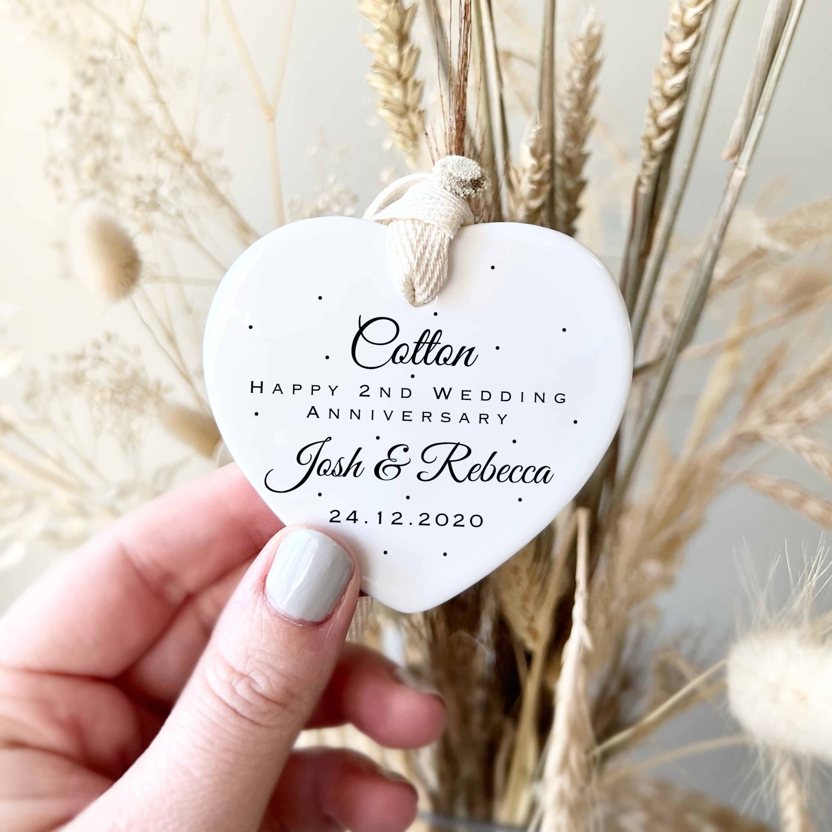 Second Wedding Anniversary Gift Ideas : Cotton, Lily of the Valley & Garnet  | Capitol Romance ~ Practical & Local DC Area Weddings