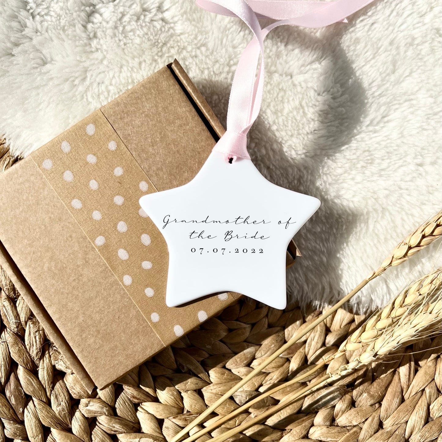 Personalised Grandma of the Bride Keepsake