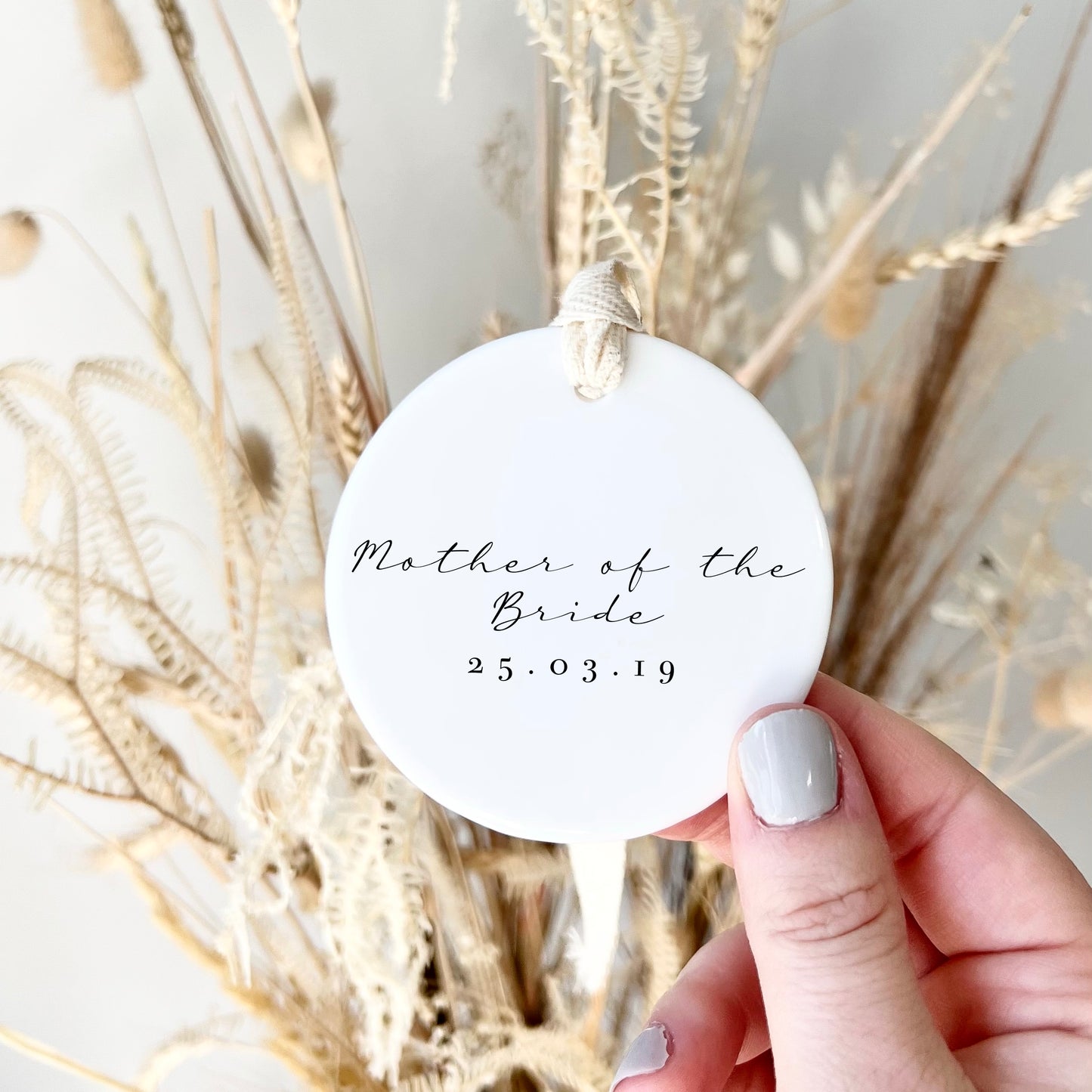 Personalised Mother of the Bride Ornament