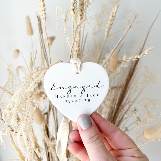 Personalised Engagement Decoration Gift