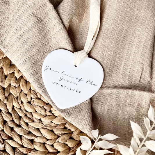 Personalised Grandma of the Groom keepsake