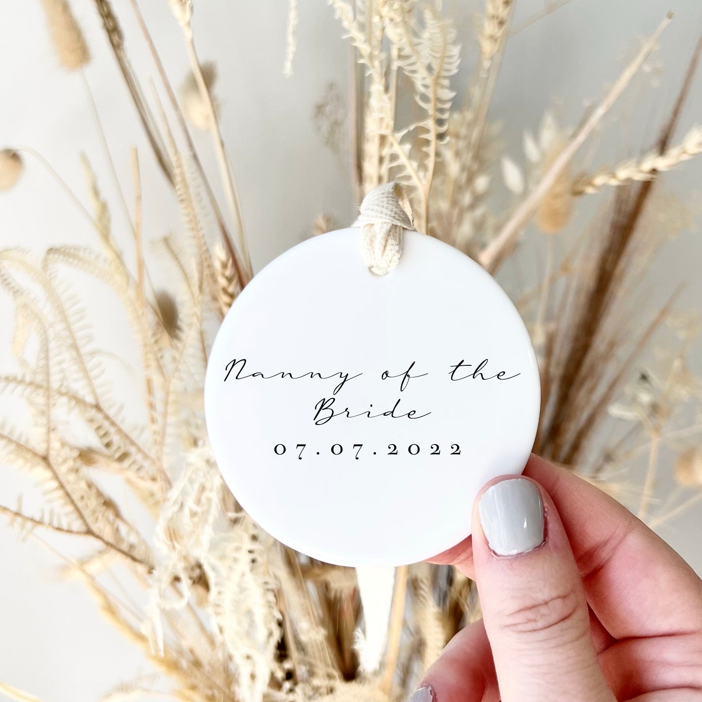 Personalised Grandma of the Bride Keepsake