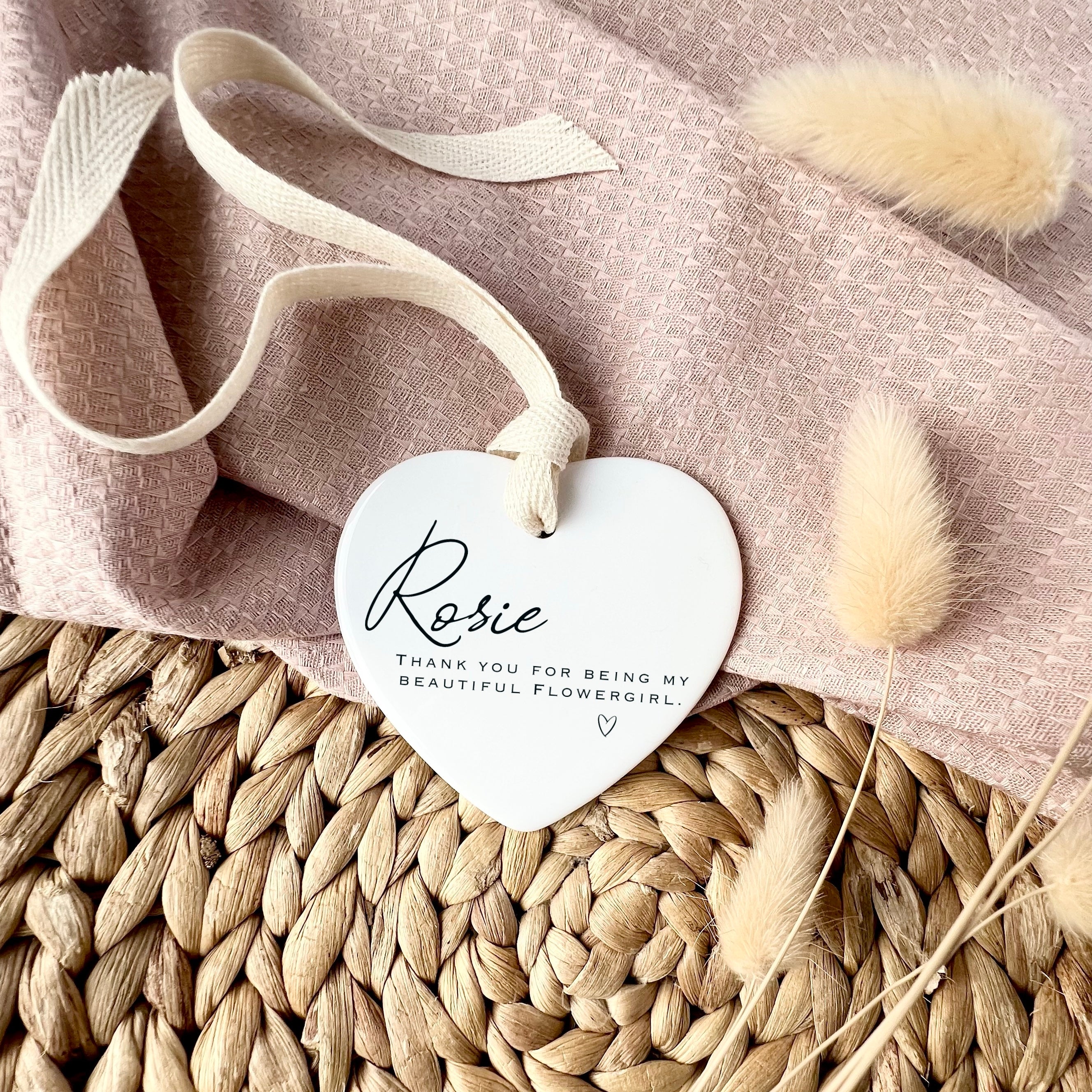 Personalised Flowergirl thank you gift