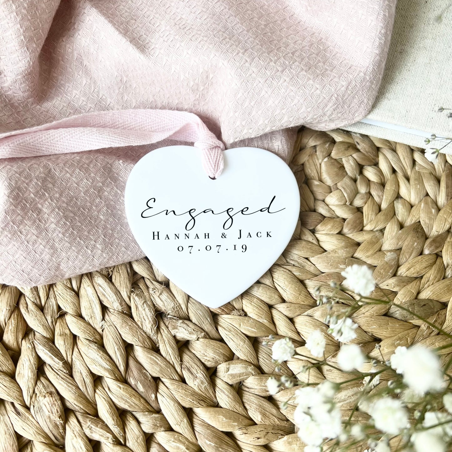 Personalised Engagement Decoration Gift