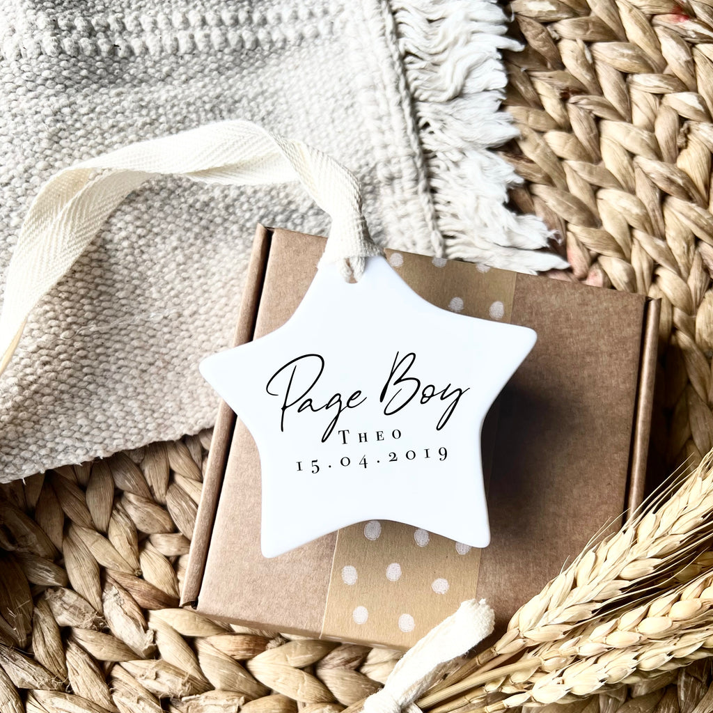 Personalised Page Boy Thank You Gift